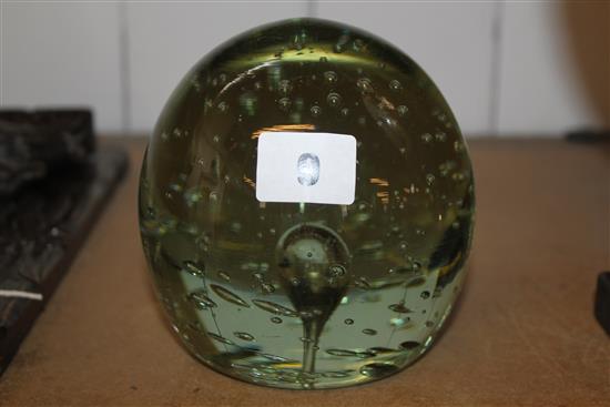 Victorian glass dump paperweight